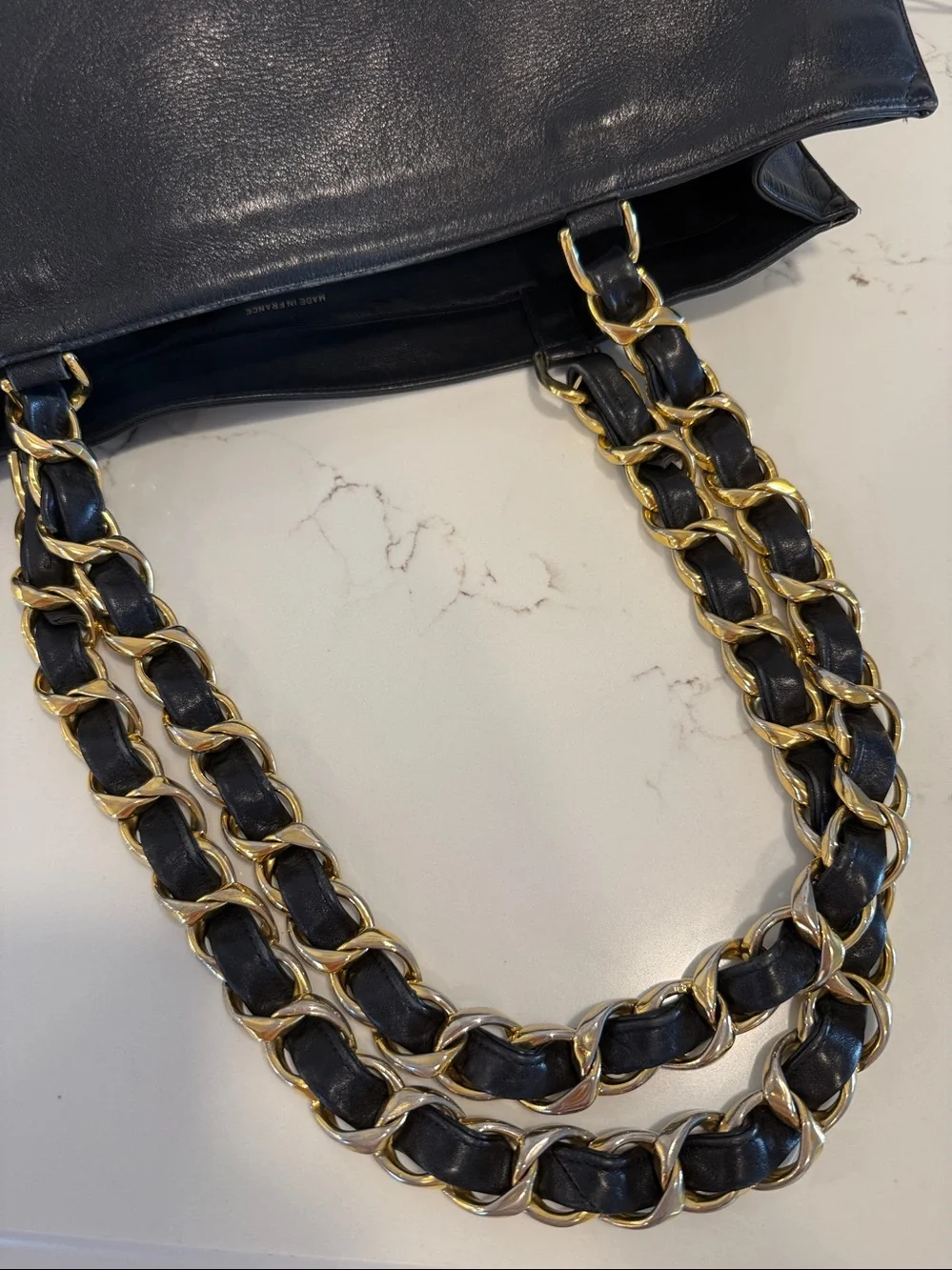 Chanel Black Leather Tote